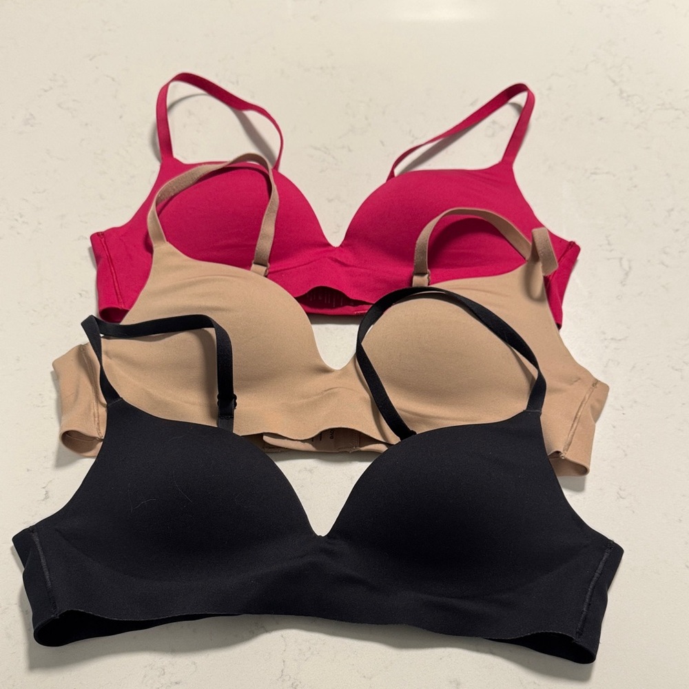 ThirdLove Zero Edge Wireless Push-Up Bra Trio